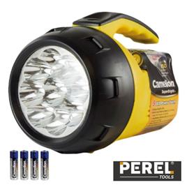Lanterna Com 9 Leds Com 4 Pilhas Perel