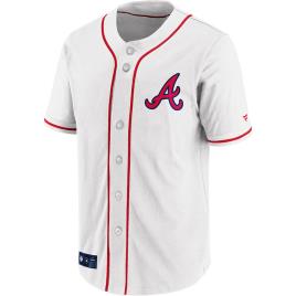 Fanatics Atlanta Braves Franchise Poly Short Sleeve T-shirt Blanco L