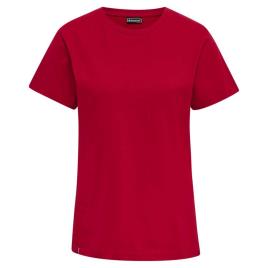 Hummel Red Basic Short Sleeve T-shirt Rojo S