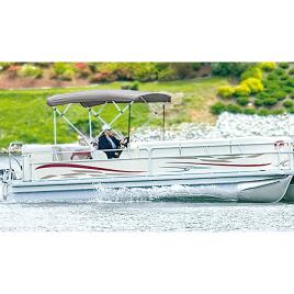 Carver Industries High 4 Bow Square Tube Pontoon Ups-able Bimini Top