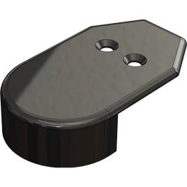 Taco Metals Rub Rail End Cap Preto