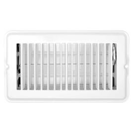 Rv Designer Metal Dampered Vent Register Branco 4 x 10´´