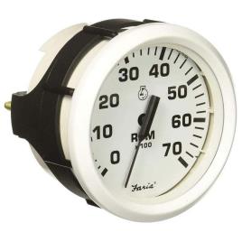 Faria Dress Tach 7000rpm Tachometer Branco