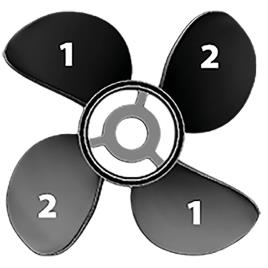 Todd Enterprises Hustler 4bl Aluminium Lh Turning Point Propeller 14.5´´x17 Preto