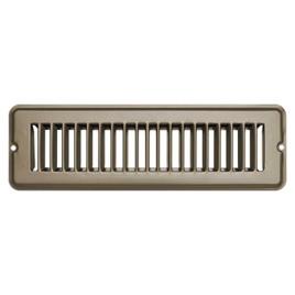 Rv Designer Metal Vent Register Prateado 2 x 10´´
