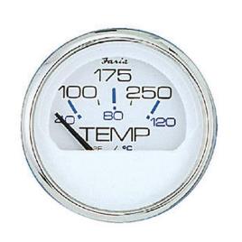 Faria Water Temperature Gauge Chesapeake Prateado