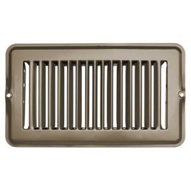 Rv Designer 350-h872 Metal Dampered Vent Register Prateado 4 x 8´´