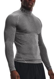 Camiseta de manga comprida Under Armour UA HG Armour Comp Mock LS-GRY