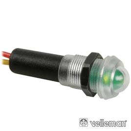 LED PILOTO À PROVA DE ÁGUA 12V VERDE VELLEMAN