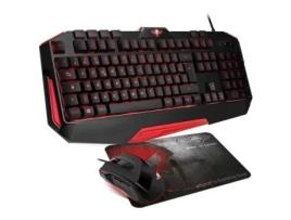 Bundle Rato PRO-M3 + Teclado PRO-K3 (Layout PT) + Tapete Skull - 