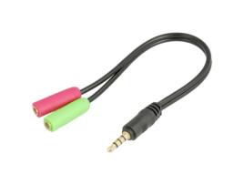 Jack De 3,5 Mm 4 Pinos M (be. + Mic) A 2xjack H B
