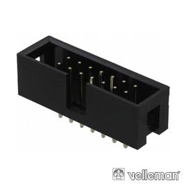 FICHA CONECTORA MACHO P/ CI RECTO 2.54MM 14P VELLEMAN