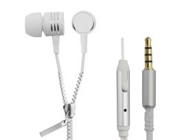 Fones De Ouvido Zipper C/ Microfone Branco