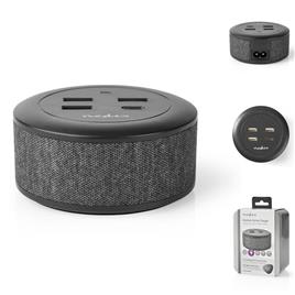 Carregador De Mesa C/ 3x USB-A 1X USB-C 18W 