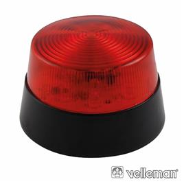 LÂMPADA ESTROBOSCÓPICA 15 LEDS VERMELHO VELLEMAN