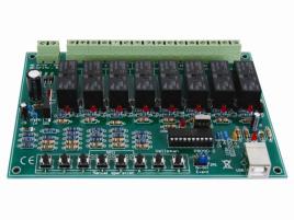 Placa Usb Relé De 8 Canais