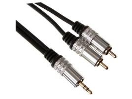 Ficha Estéreo 3.5 Mm / 2 Ficha Rca Áudio / Normal.