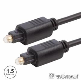 Cabo Fibra Óptica Toslink-Toslink M/ M 1.5m Velleman