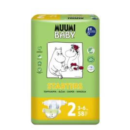 Muumi Baby Fralda_ Tam. 2_ 3-6kg (x58 unidades)