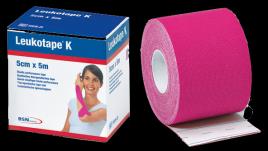 Leukotape K Ligadura Elástica Adesiva - 5x5cm (Rosa)