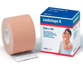 Leukotape K Ligadura Elástica Adesiva - 5x5cm (Bege)