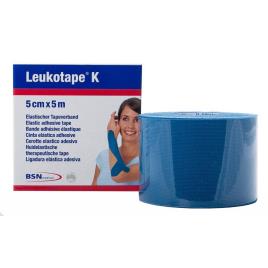Leukotape K Ligadura Elástica Adesiva - 5x5cm (Azul Clara)