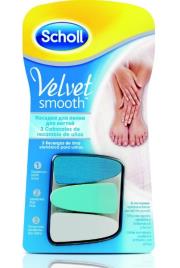 Scholl Velvet Smooth Recarga Lima Elétrica (x3 unidades)