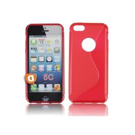 Capa em Silicone 'S-CASE' iPhone 5C Vermelha