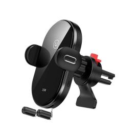 Suporte Viatura para Ventilador de Ar Usams US-CD132 Wireless Charging 15W Preto em Blister