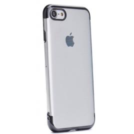 Capa Iphone 11 Pro 5.8' Silicone Transparente com Bumper Preto