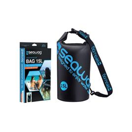 Saco Impermeável SEAWAG 15L IPX8 Preto/Azul em Blister