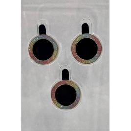 Protetor de Camara em Vidro Temperado Iphone 13 Pro, Iphone 13 Pro Max (3 Lentes Frame Aluminio) Rosa Dourado