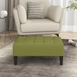 vidaXL Apoio de pés 78x56x32 cm veludo verde-claro