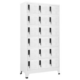 vidaXL Cacifo 90x40x180 cm aço branco