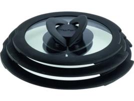 Conjunto de 3 Tampas Herméticas TEFAL Ingenio L9849002 (Plástico - Diâmetros: 16/18/20cm)