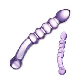 Dildo de Vidro Rugoso Purple Rain Glas 63163