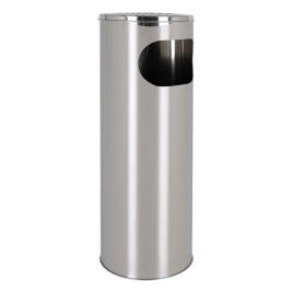 Balde de Lixo com Cinzeiro  Metal (20 X 59 cm)