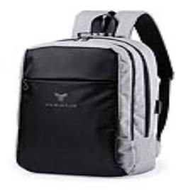 Mochila Antirroubo com USB e Compartimento para Tablet e Portátil 146217 - Cinzento