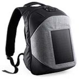Mochila Antirroubo com USB e Compartimento para Tablet e Portátil 146128 - Cinzento