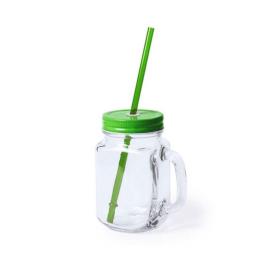 Jarro com Tampa e Palhinha 145494 (500 ml) - Verde