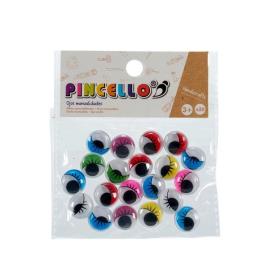 Etiquetas Olhos Artesanato (20 pcs)