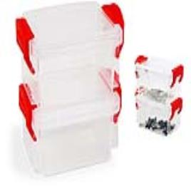 Conjunto de Recipientes de Cozinha Herméticos Empilháveis  (2 pcs)