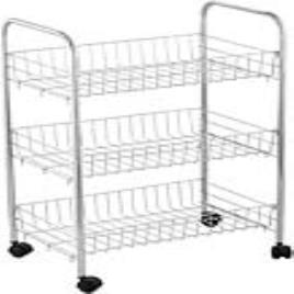 Carrinho de Vegetais Confortime Metal - 41 x 26,5 x 76 cm