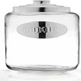 Boião de Vidro (19,5 x 28 x 19,5 cm)