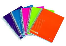 Caderno A4 espiral pautado capa dura Stripes (1 unidade)