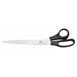 Tesoura, Aço Inoxidável com Pontas Afiadas, Pega de Plástico Reciclado, 25 cm, Preto