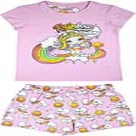 Pijama de Verão Poopsie Cor de rosa - 5 anos
