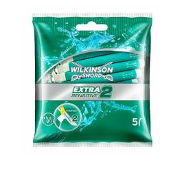 Máquinas de Barbear Descartáveis Extra2 Sensitive Wilkinson Sword (5 uds)