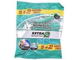 Lâminas de Barbear WILKINSON Extra2 Sensitive Descartáveis 5 + 2 Unidades