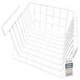 Cesto para Prateleira de Cozinha  Branco - 43 x 24,4 x 18,5 cm